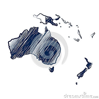 Australia continent Vector Illustration