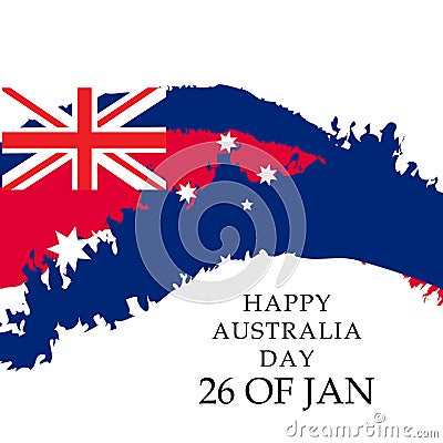 Australia day. Cartoon Illustration