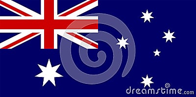 Australia Flag Vector Illustration