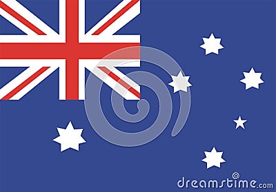 Australia flag Vector Illustration