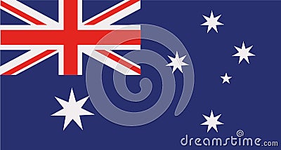 Australia flag vector Vector Illustration