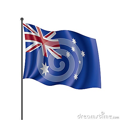 Australia flag, vector illustration Vector Illustration