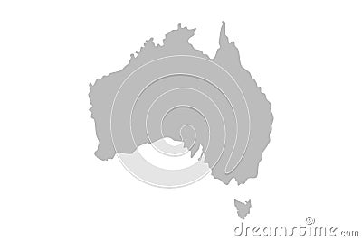 Australia map on white background,illustration,textured , Symbols of Australia - vector illustration Vector Illustration