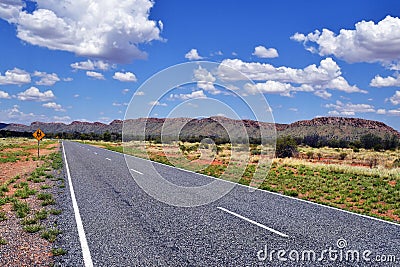 Australia, NT, Larapinta Drive along McDonnell Range Stock Photo