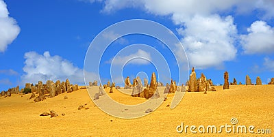 Australia: Pinnacles desert Stock Photo