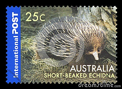 AUSTRALIA - Postage Stamp Editorial Stock Photo