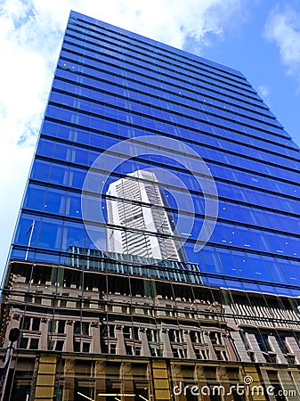 Australia Square Building Reflected in Skyscraper Windows, Sydney, Australia Editorial Stock Photo