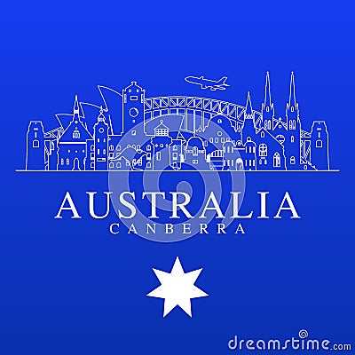 Australia Travel Landmarks. Stock Photo