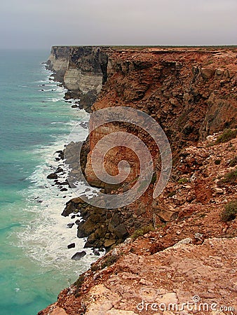 Australian Bight Marine Park cliffs Stock Photo