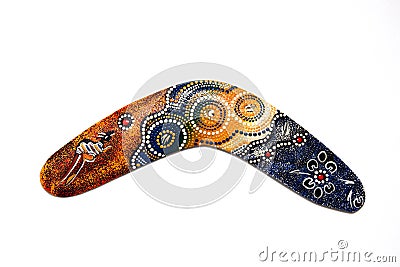 Australian Boomerang. Stock Photo