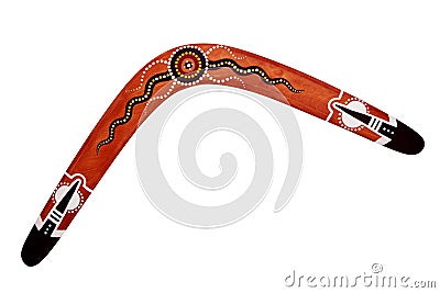 Australian boomerang Stock Photo