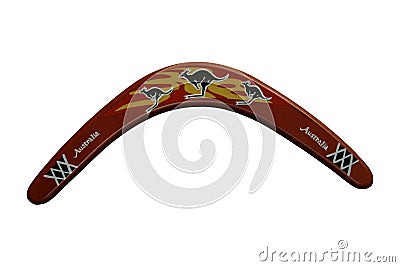 Australian Boomerang. Stock Photo