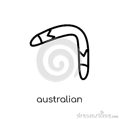 Australian Boomerang icon from Australia collection. Vector Illustration