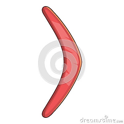 Australian boomerang icon, cartoon style Cartoon Illustration