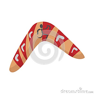 Australian boomerang icon, cartoon style Stock Photo