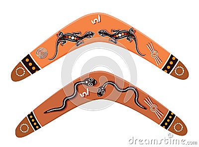 Australian boomerang vector. Vector Illustration