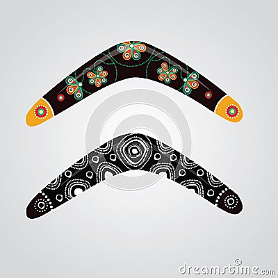 Australian boomerang vector. Vector Illustration