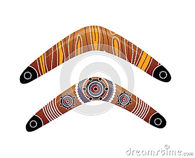 Australian boomerang vector. Vector Illustration