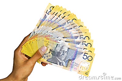 Australian currency. Stock Photo