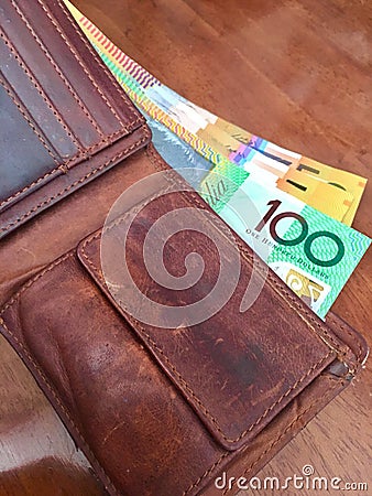 50 Australian dollar notes Stock Photo