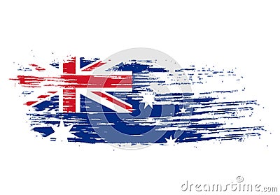 Australian flag Vector Illustration