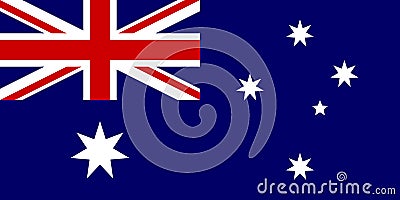 Australian Flag Vector Illustration