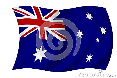 Australian flag Stock Photo