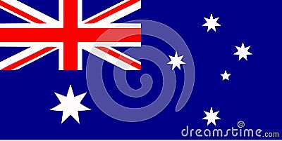 Australian flag Vector Illustration