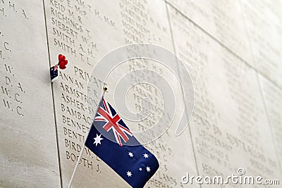 The Menin Gate Menenpoort in Ypres, Belgium Editorial Stock Photo