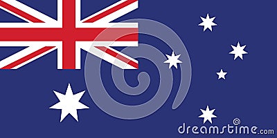 Australian flag vector format illustration Vector Illustration