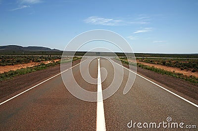 Australian Nullarbor Junction, South Australia Stock Photo