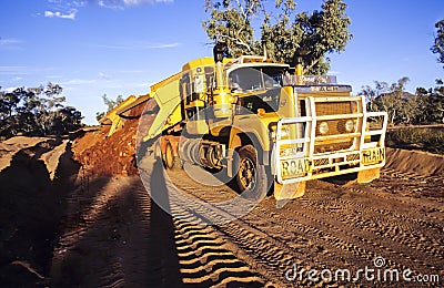 Australian Outback Road Train Editorial Stock Photo