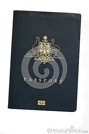 Australian Passport Stock Photo