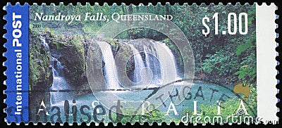 Australian Postage stamp Editorial Stock Photo