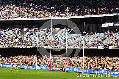 Australian rules football Editorial Stock Photo