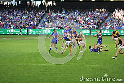 Australian rules football Editorial Stock Photo