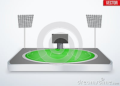 Australian rules football stadium Vector Illustration