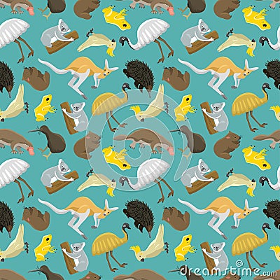 Australian seamless pattern vector. Vector Illustration