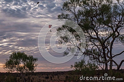 Australian Sunrise near Uluru Stock Photo