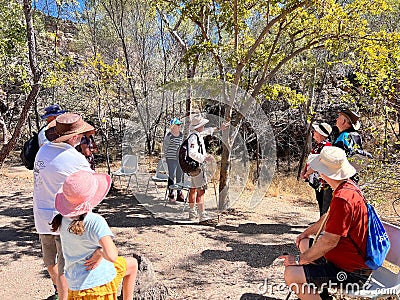 Australian tourists on eco tour in Cobbold Gorge Queensland Australia Editorial Stock Photo