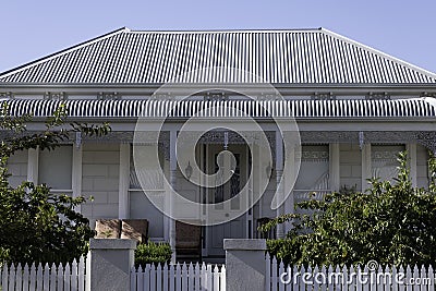 Australian traditional colonial residential house in Melbourne Editorial Stock Photo