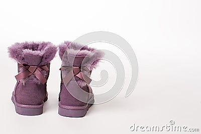 Australian Trendy winter shoes. Stock Photo