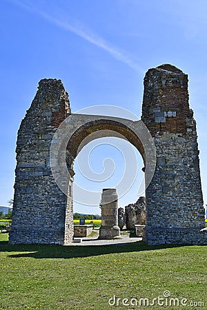 Austria, Ancient Roman Monument Stock Photo