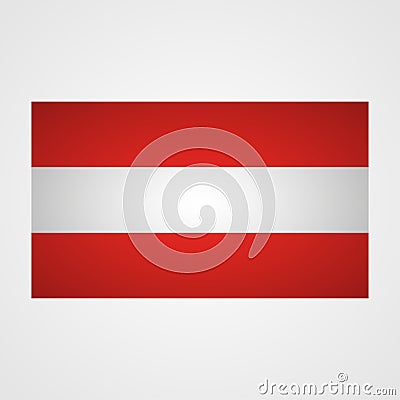 Austria flag on a gray background. Vector illustration Cartoon Illustration