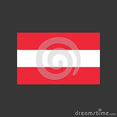 Austria flag illustration Vector Illustration