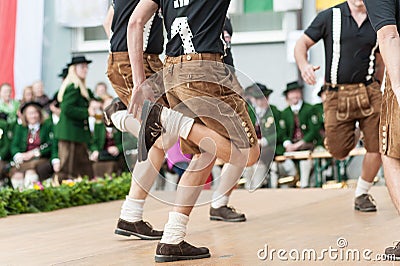 Austria folk dance Stock Photo