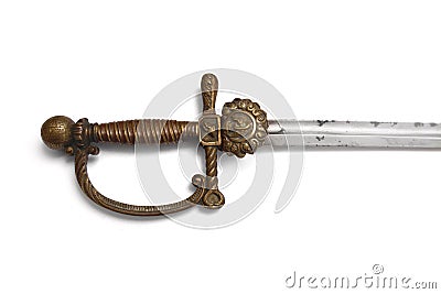 Austria-Hungary railway official sword Stock Photo