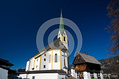 Austria - Kirchberg in Tirol church Stock Photo
