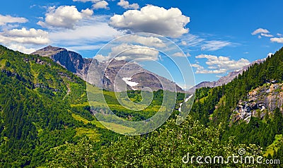 Austria. Panorama view. Panoramic road to Pasterze Glacier Stock Photo