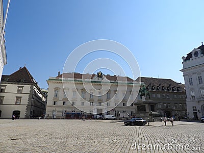 Austria, Vienna, exquisite architecture of stone walls of buildings Editorial Stock Photo